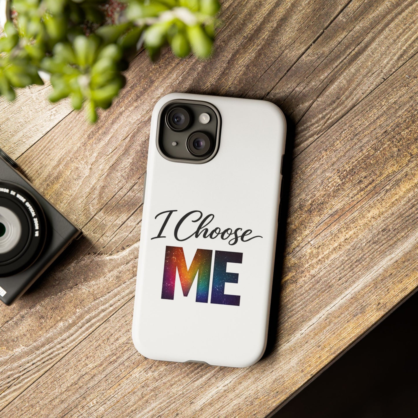 I Choose ME iPhone case | empowerment mobile cover, self-love design