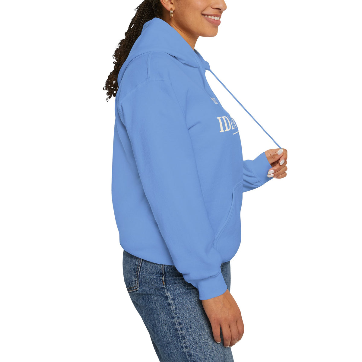 Identity Statement Hoodie — "Your Opinion Ain't My Identity." Casual Empowerment Pullover