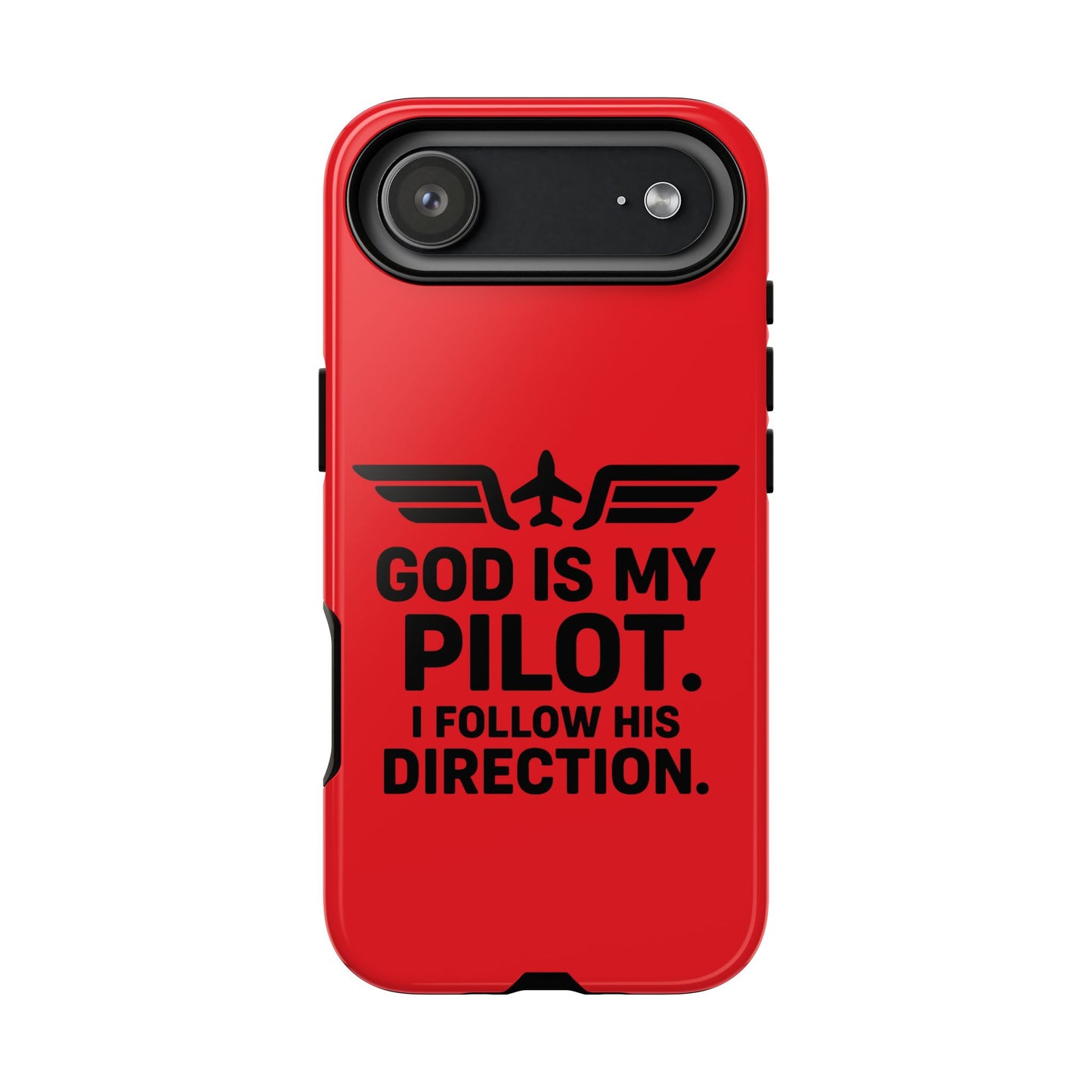 God Is My Pilot iPhone Case | Religious Aviator Phone Case