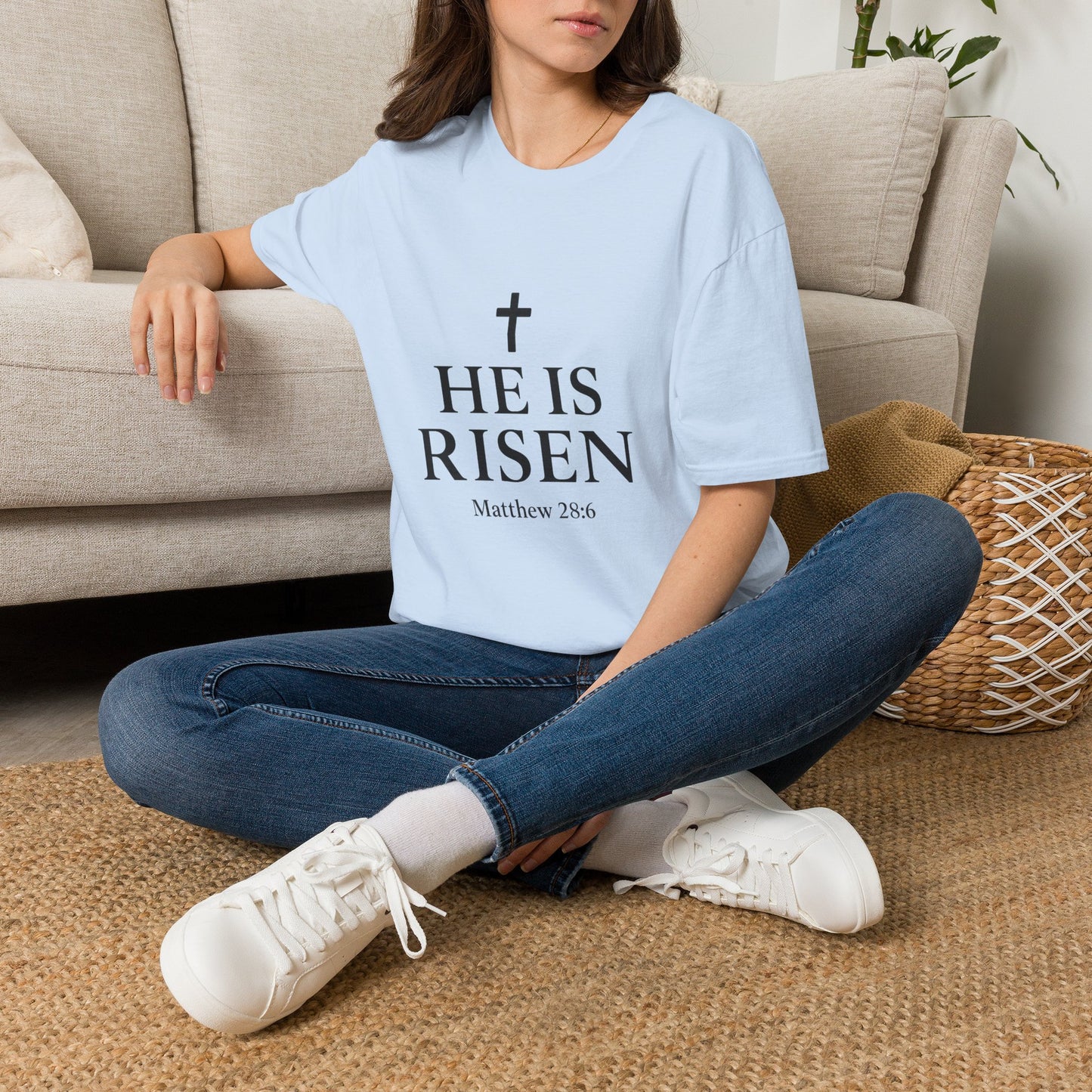 "He Is Risen" T-Shirt | Inspirational Christian Resurrection Tee