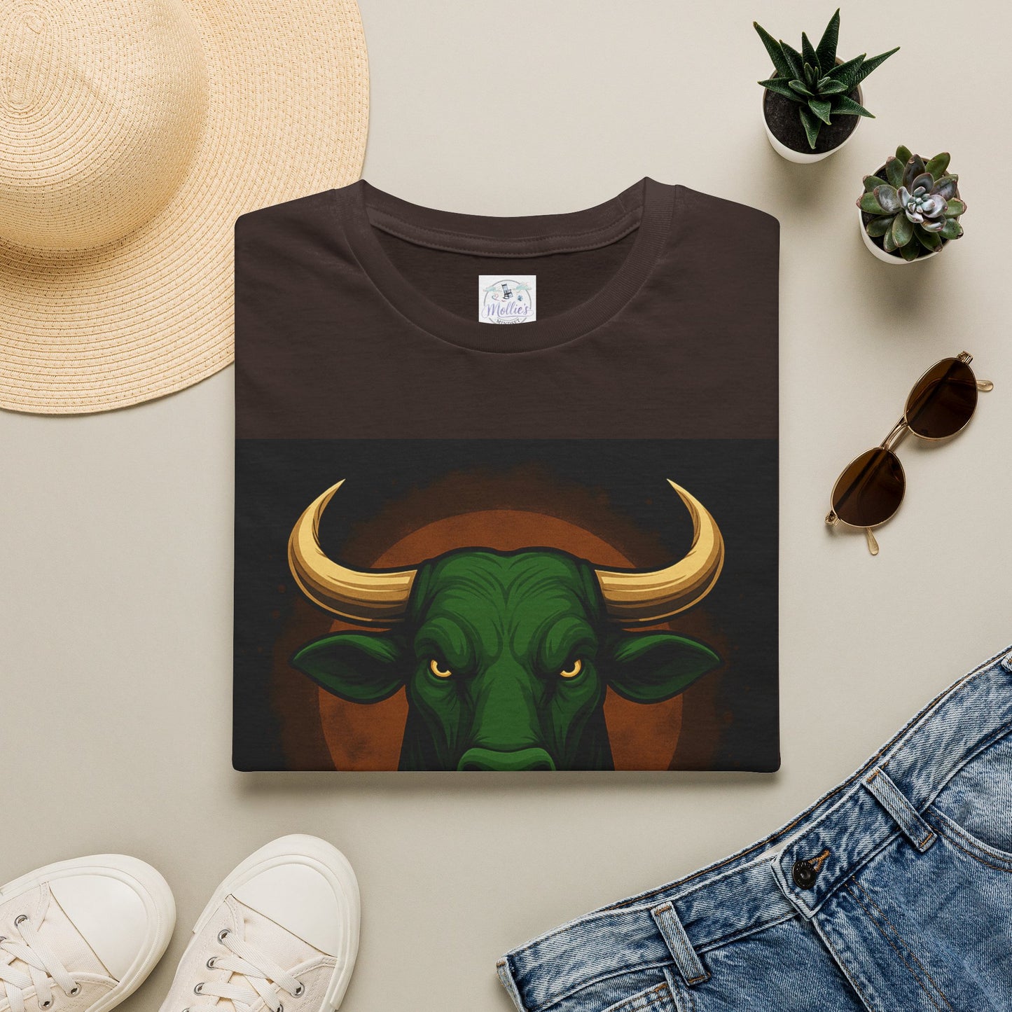 Unapologetically Green Bull Taurus T-Shirt | Zodiac Sign Shirt | Astrology Gift for Taurus Men & Women