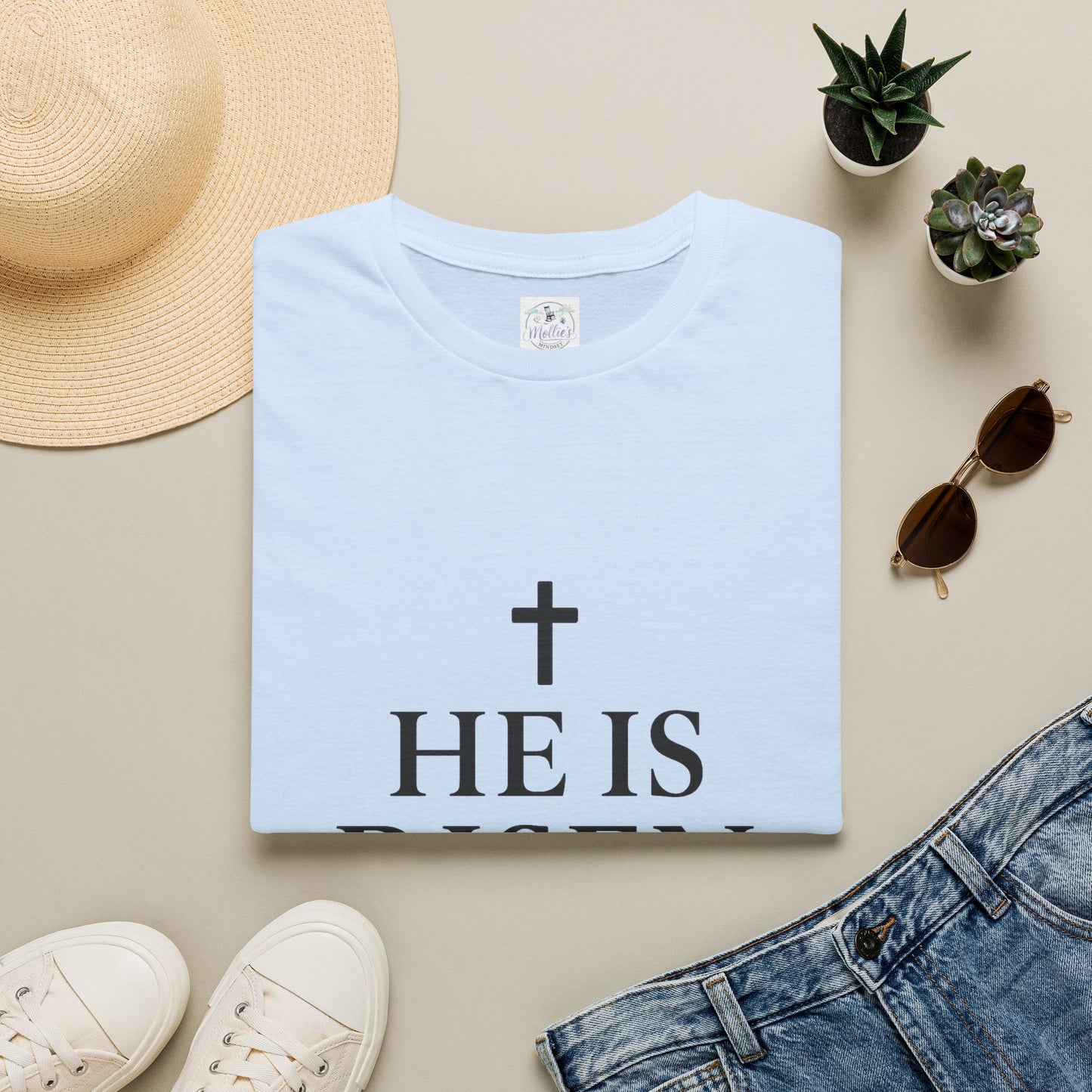 "He Is Risen" T-Shirt | Inspirational Christian Resurrection Tee