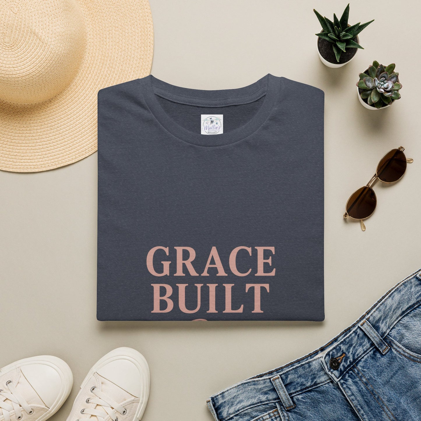 "Grace Built" T-Shirt | Inspirational Christian Graphic Tee