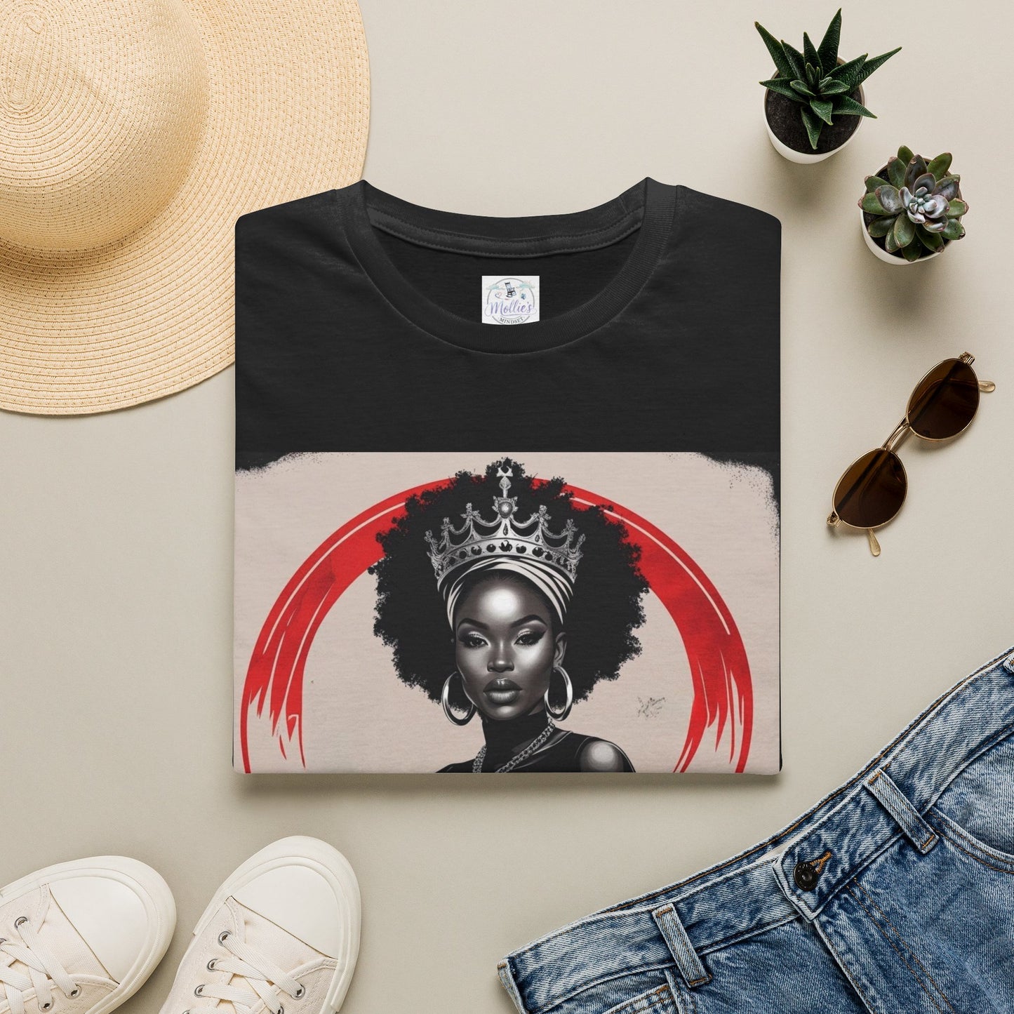 Crowned Queen Graphic Tee – “I’m Not For Everyone. That’s the Point.” | Bold Black Woman Empowerment T-Shirt