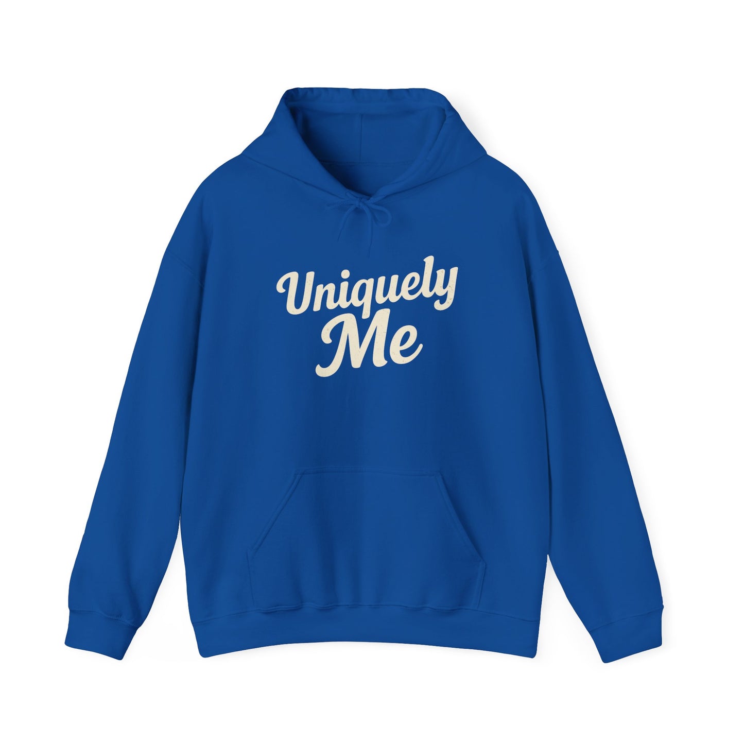 Uniquely Me hoodie | Script typography hoodie, black pullover