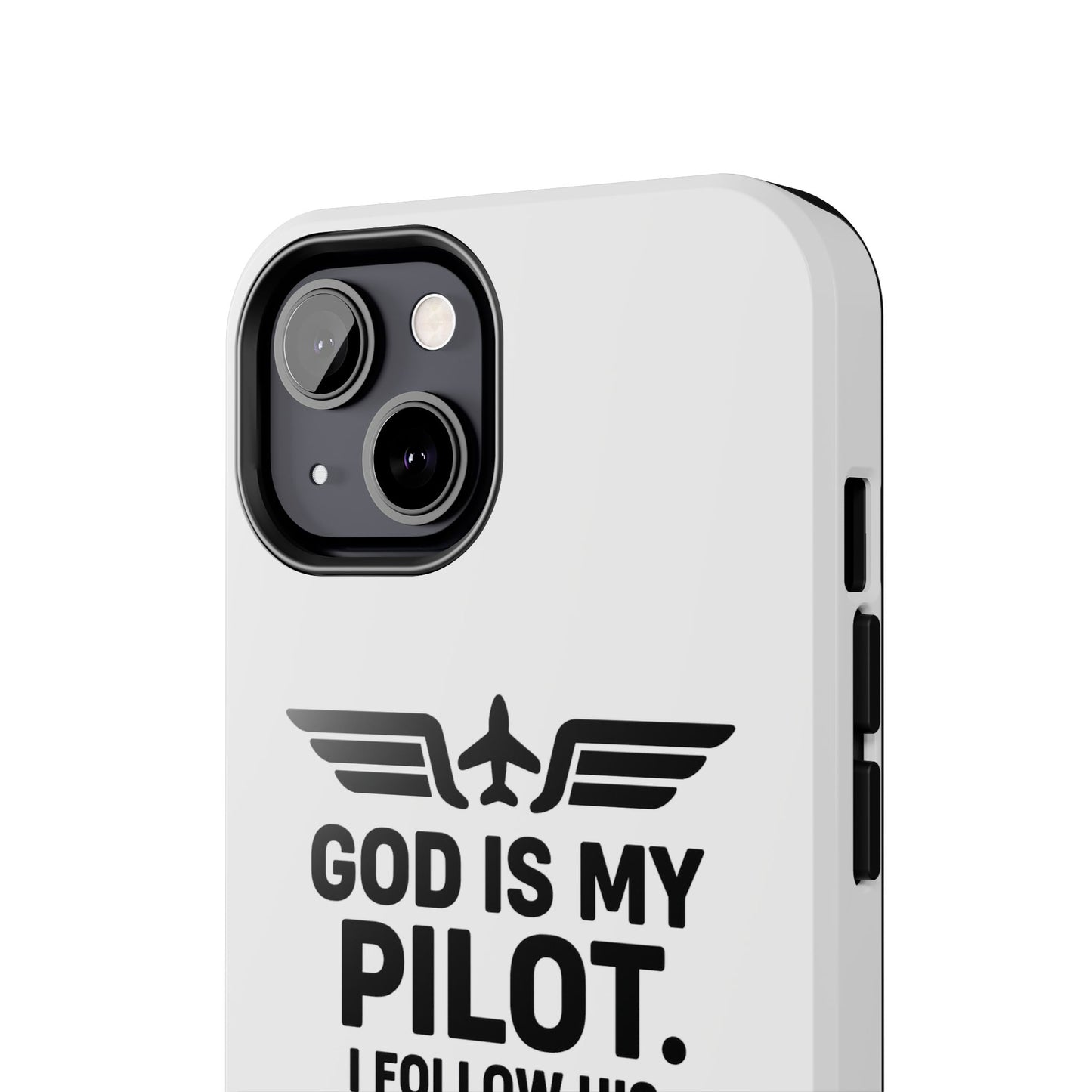 God Is My Pilot I Follow His Direction phone case | Christian aviation design