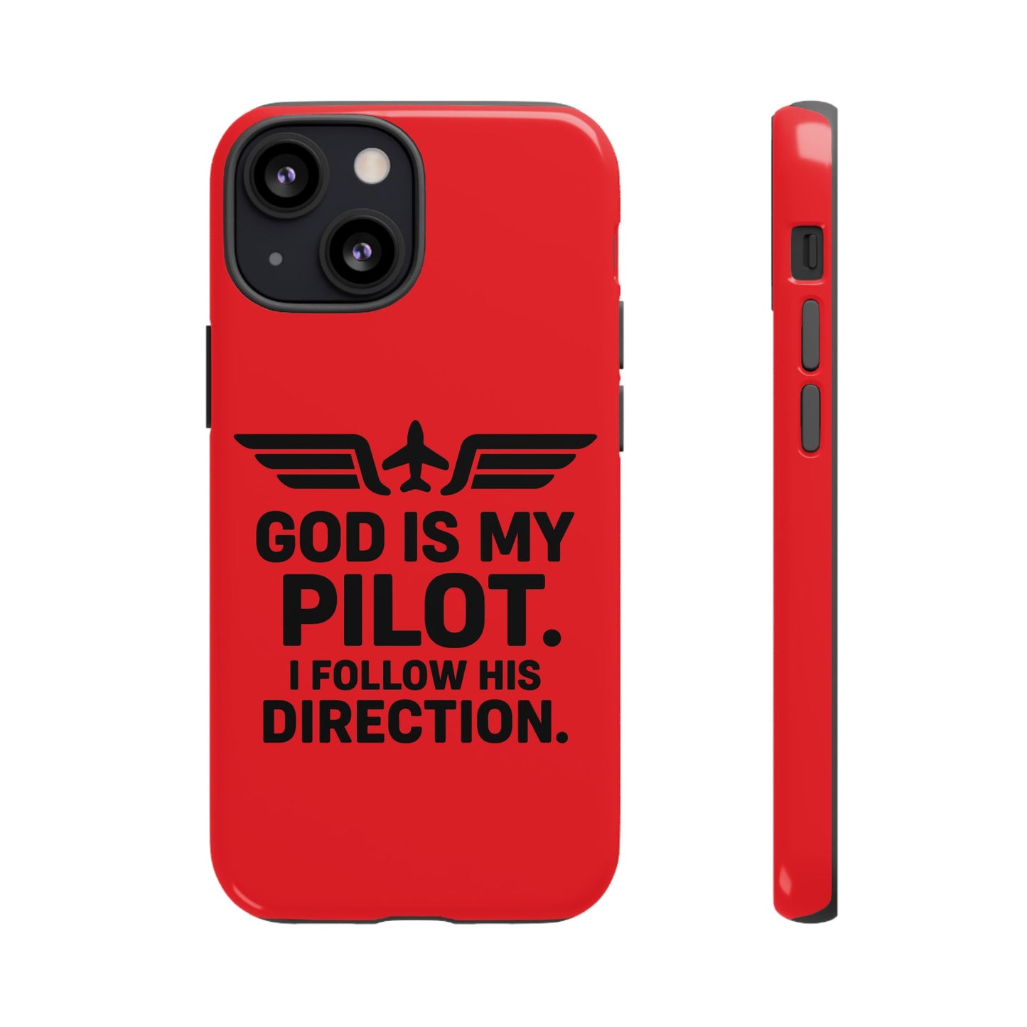 God Is My Pilot iPhone Case | Religious Aviator Phone Case