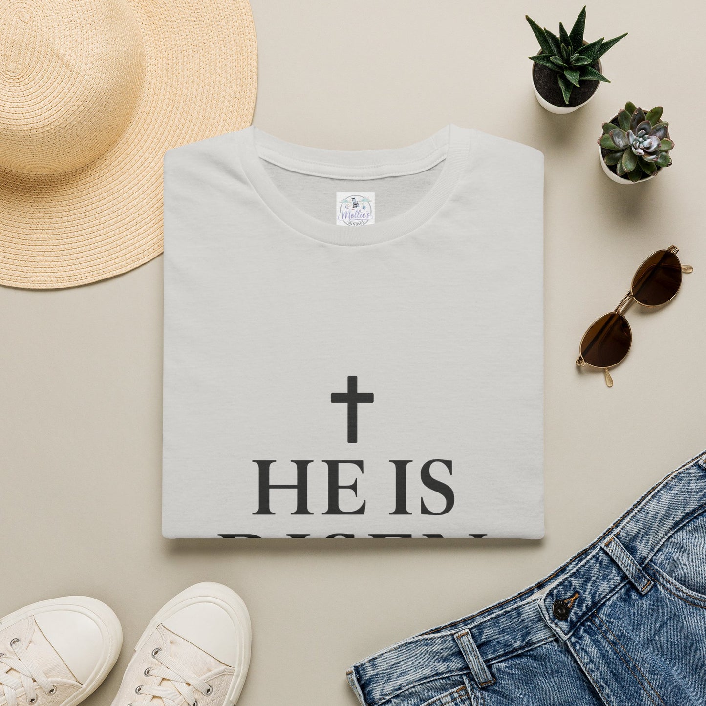 "He Is Risen" T-Shirt | Inspirational Christian Resurrection Tee