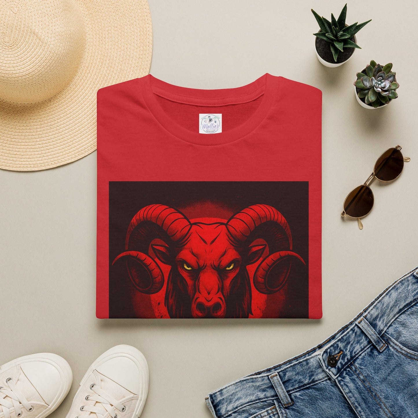 Unapologetically Aries Ram T-Shirt – Bold Zodiac Graphic Tee