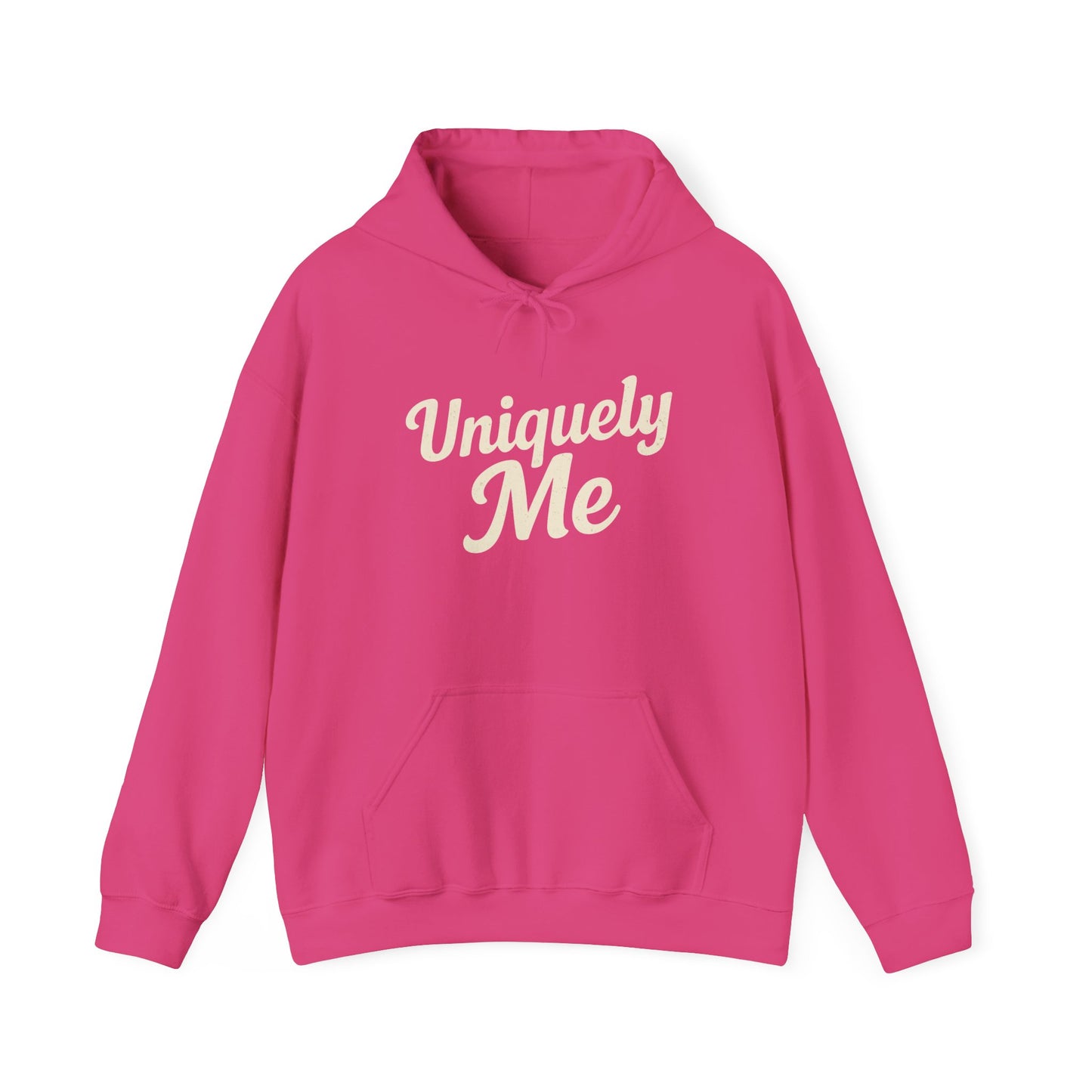 Uniquely Me hoodie | Script typography hoodie, black pullover