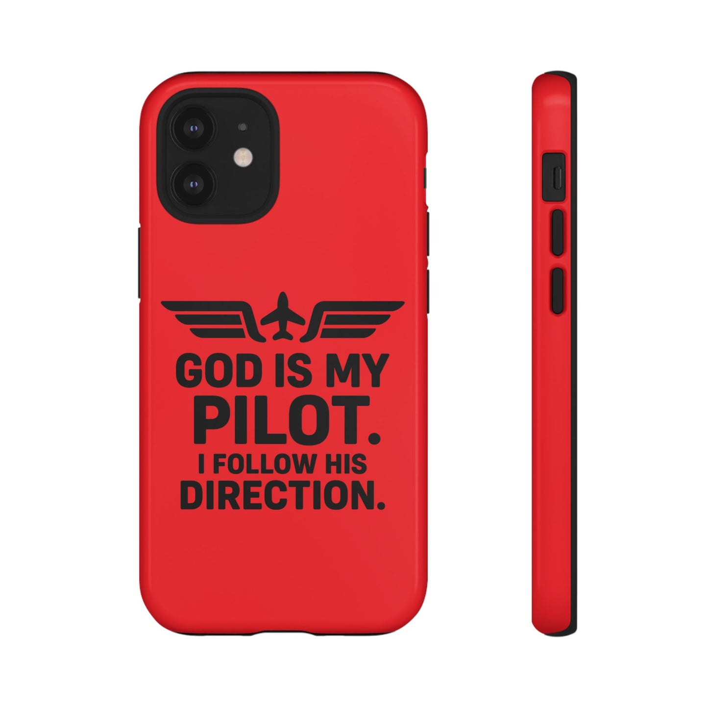 God Is My Pilot iPhone Case | Religious Aviator Phone Case