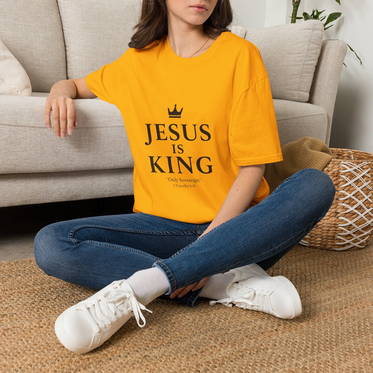 Jesus Is King Crown T-Shirt | Christian Faith Apparel