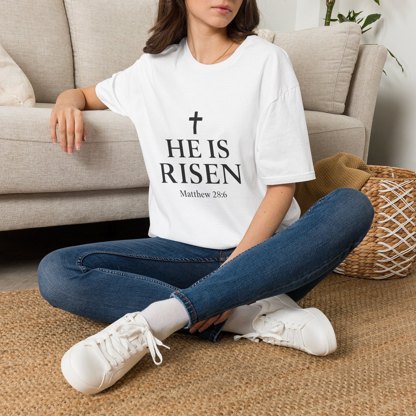 "He Is Risen" T-Shirt | Inspirational Christian Resurrection Tee
