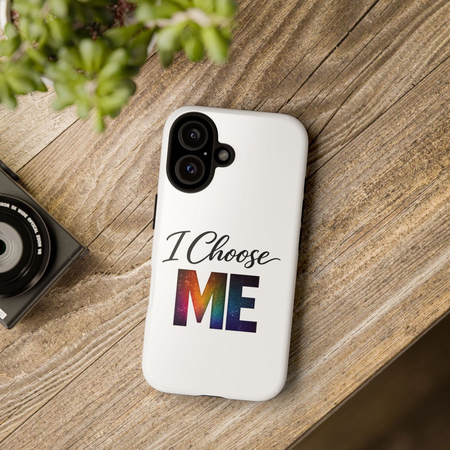 I Choose ME iPhone case | empowerment mobile cover, self-love design