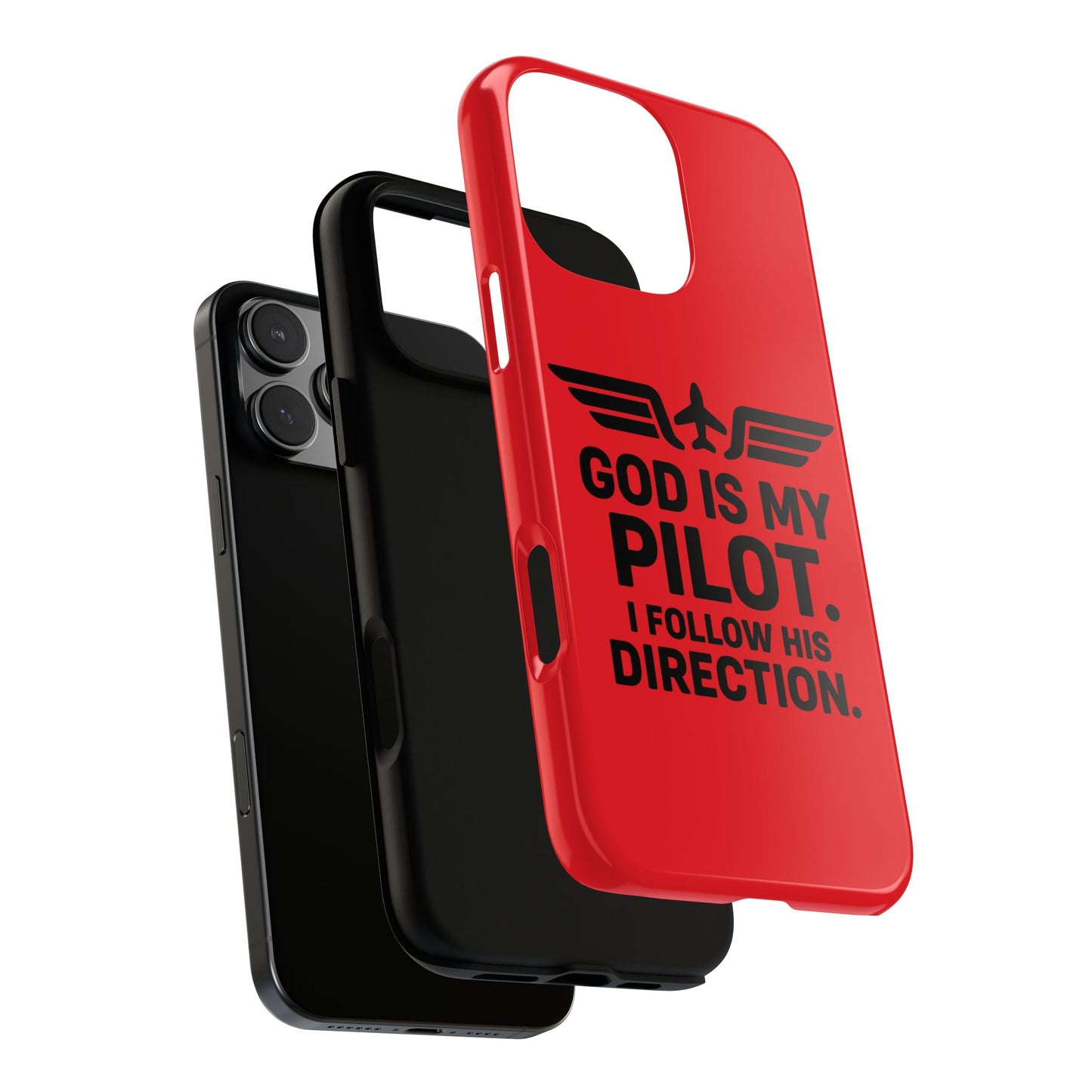 God Is My Pilot iPhone Case | Religious Aviator Phone Case