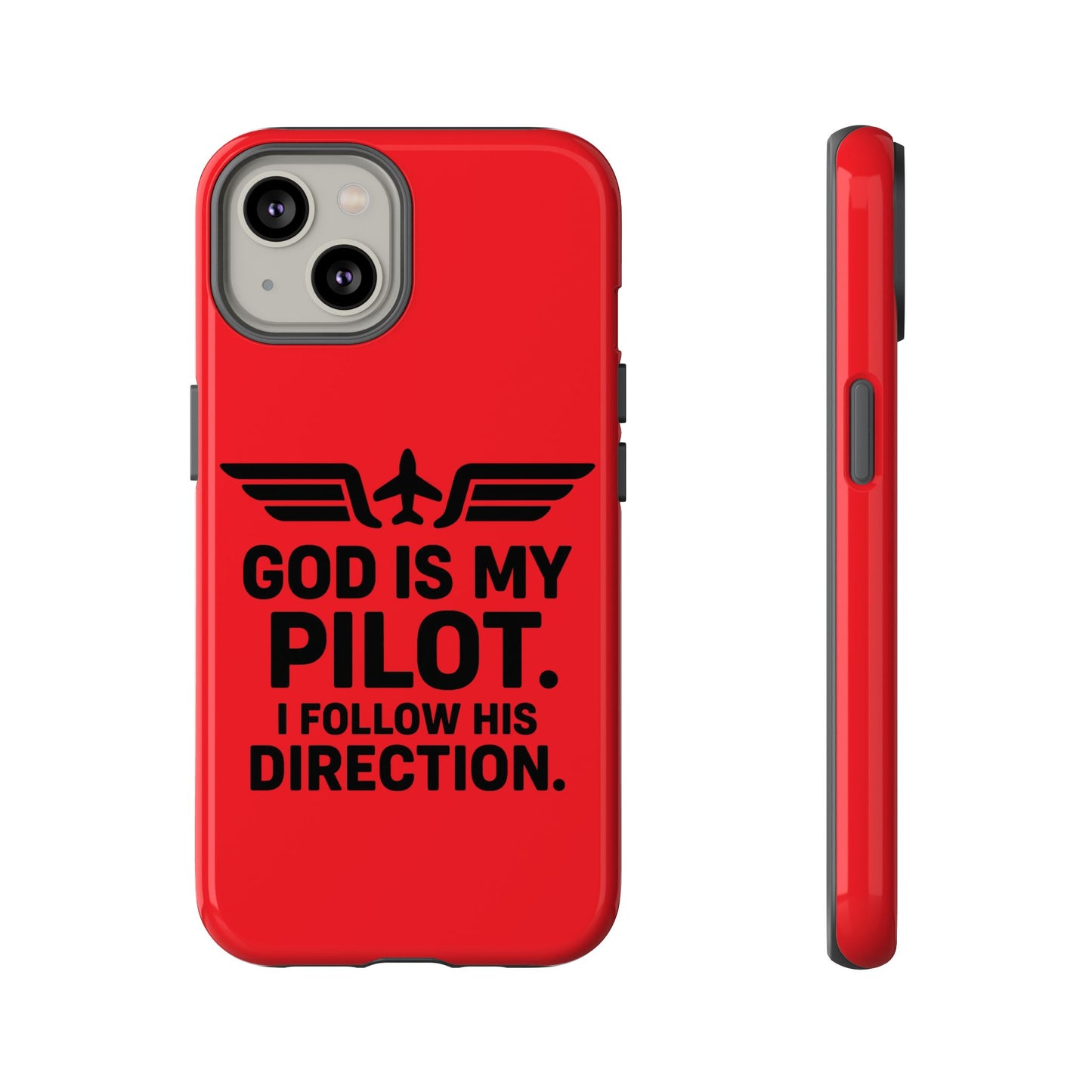 God Is My Pilot iPhone Case | Religious Aviator Phone Case