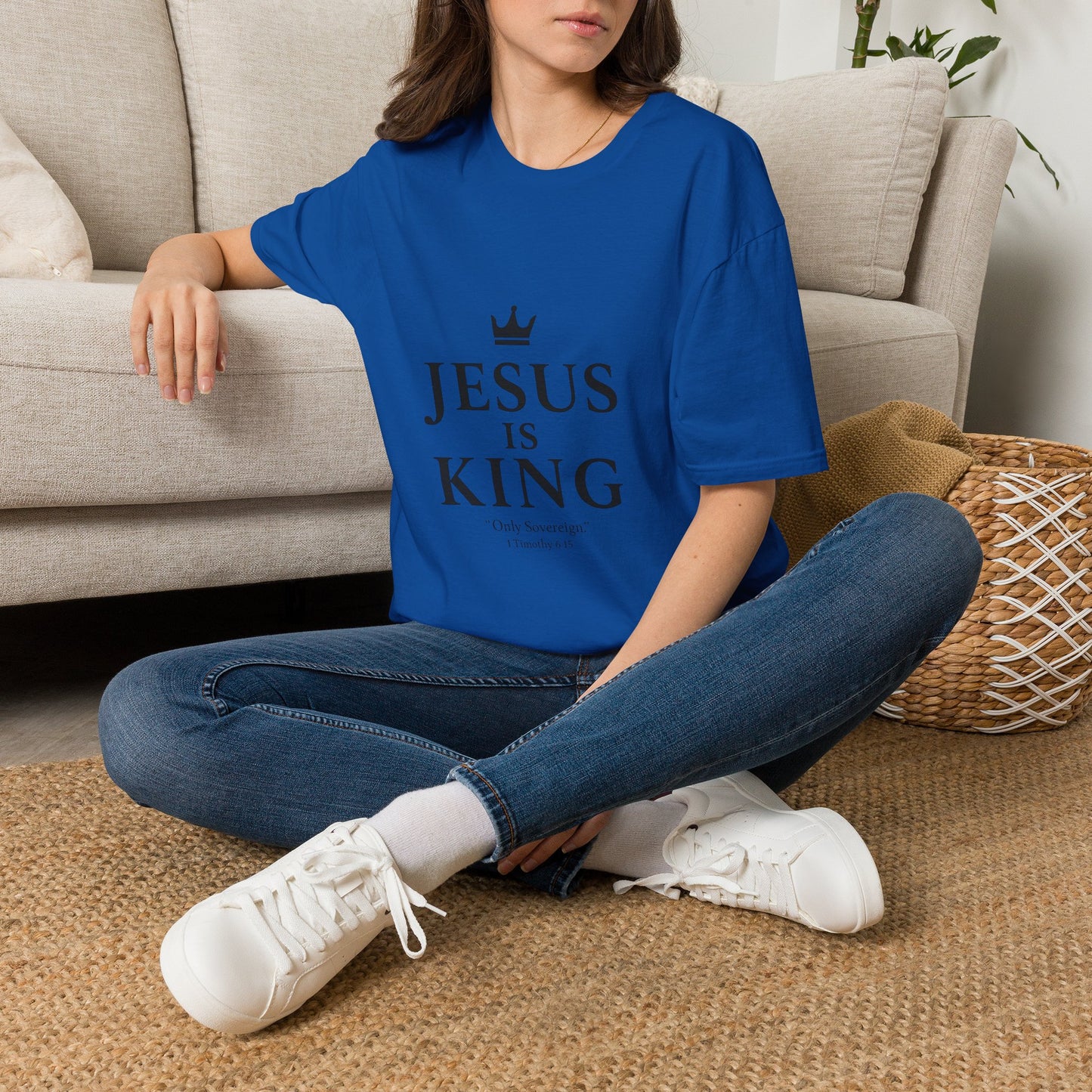 Jesus Is King Crown T-Shirt | Christian Faith Apparel
