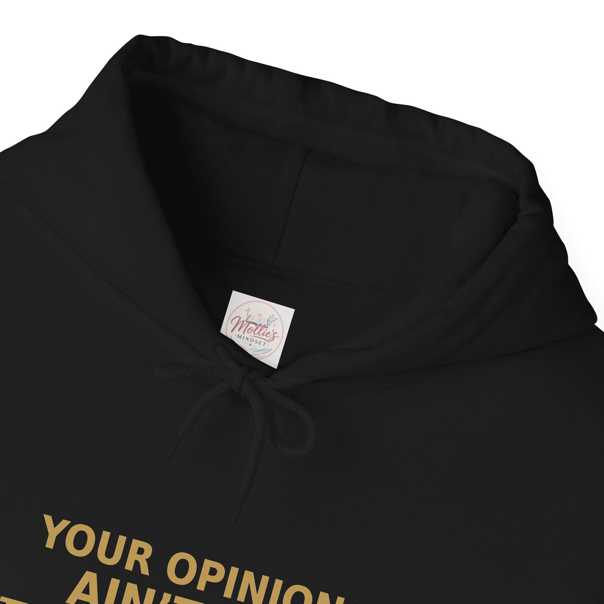 Identity Statement Hoodie — "Your Opinion Ain't My Identity." Casual Empowerment Pullover