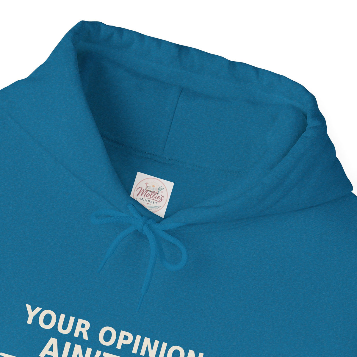 Identity Statement Hoodie — "Your Opinion Ain't My Identity." Casual Empowerment Pullover