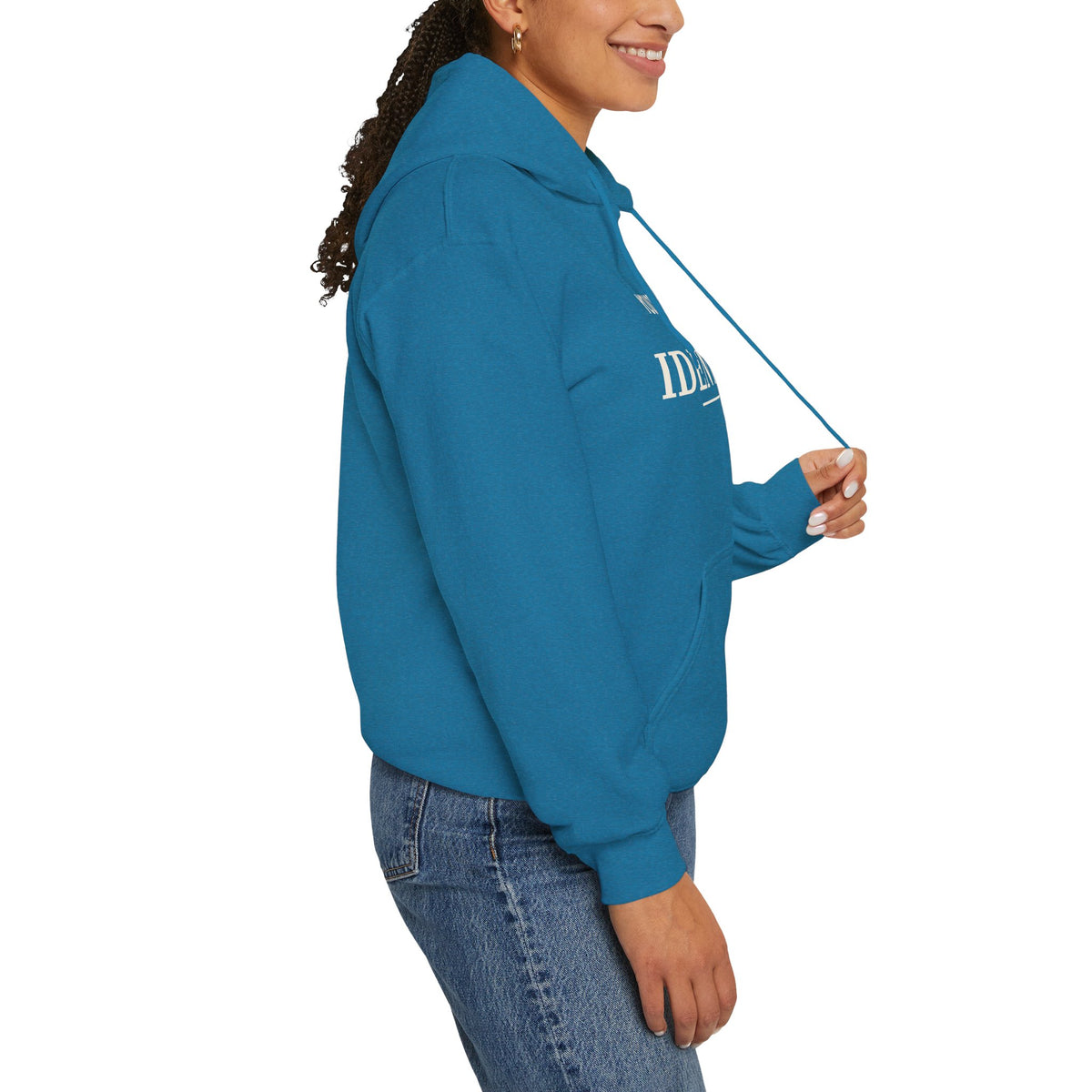 Identity Statement Hoodie — "Your Opinion Ain't My Identity." Casual Empowerment Pullover