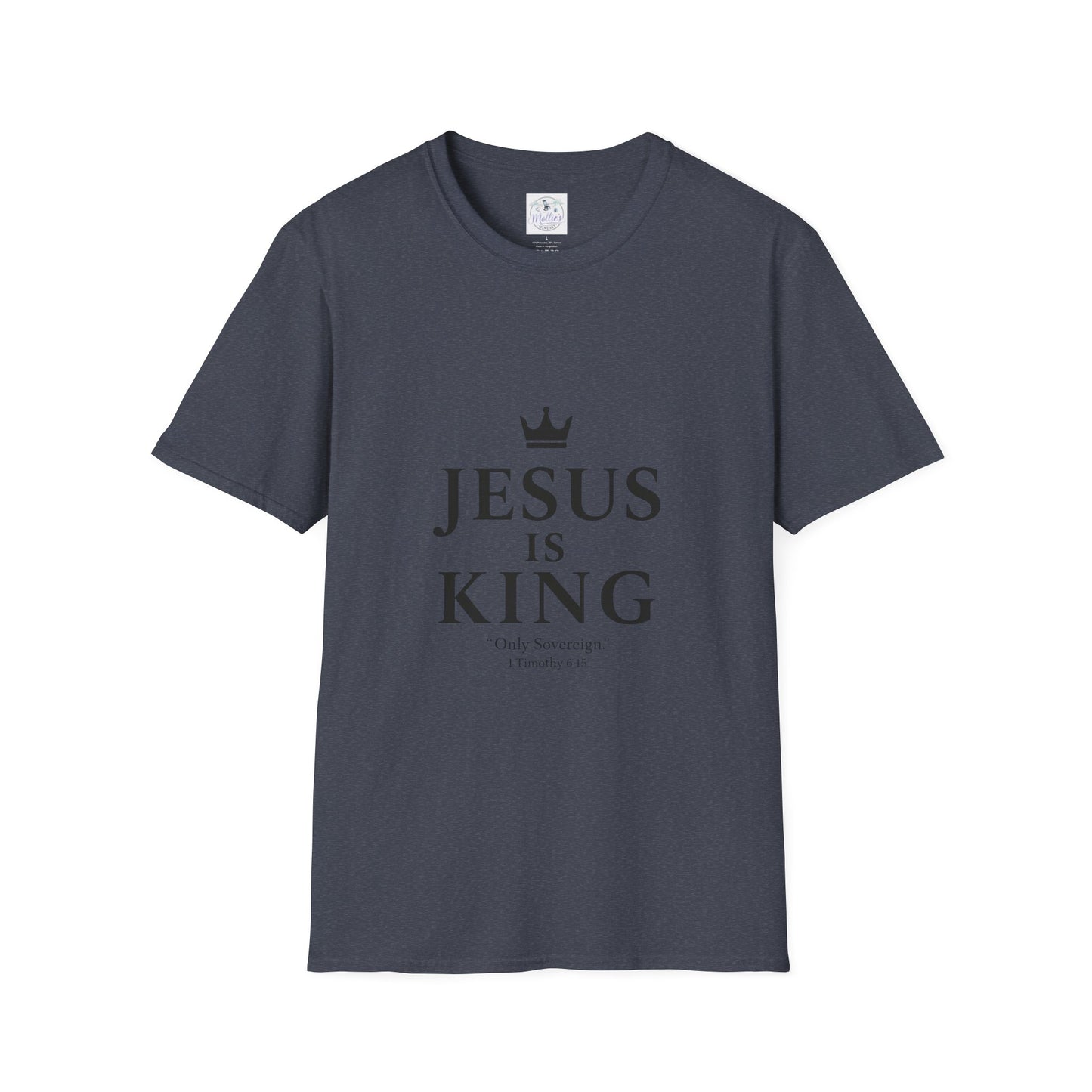 Jesus Is King Crown T-Shirt | Christian Faith Apparel