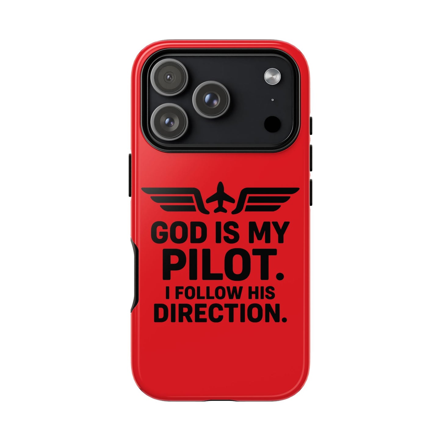 God Is My Pilot iPhone Case | Religious Aviator Phone Case