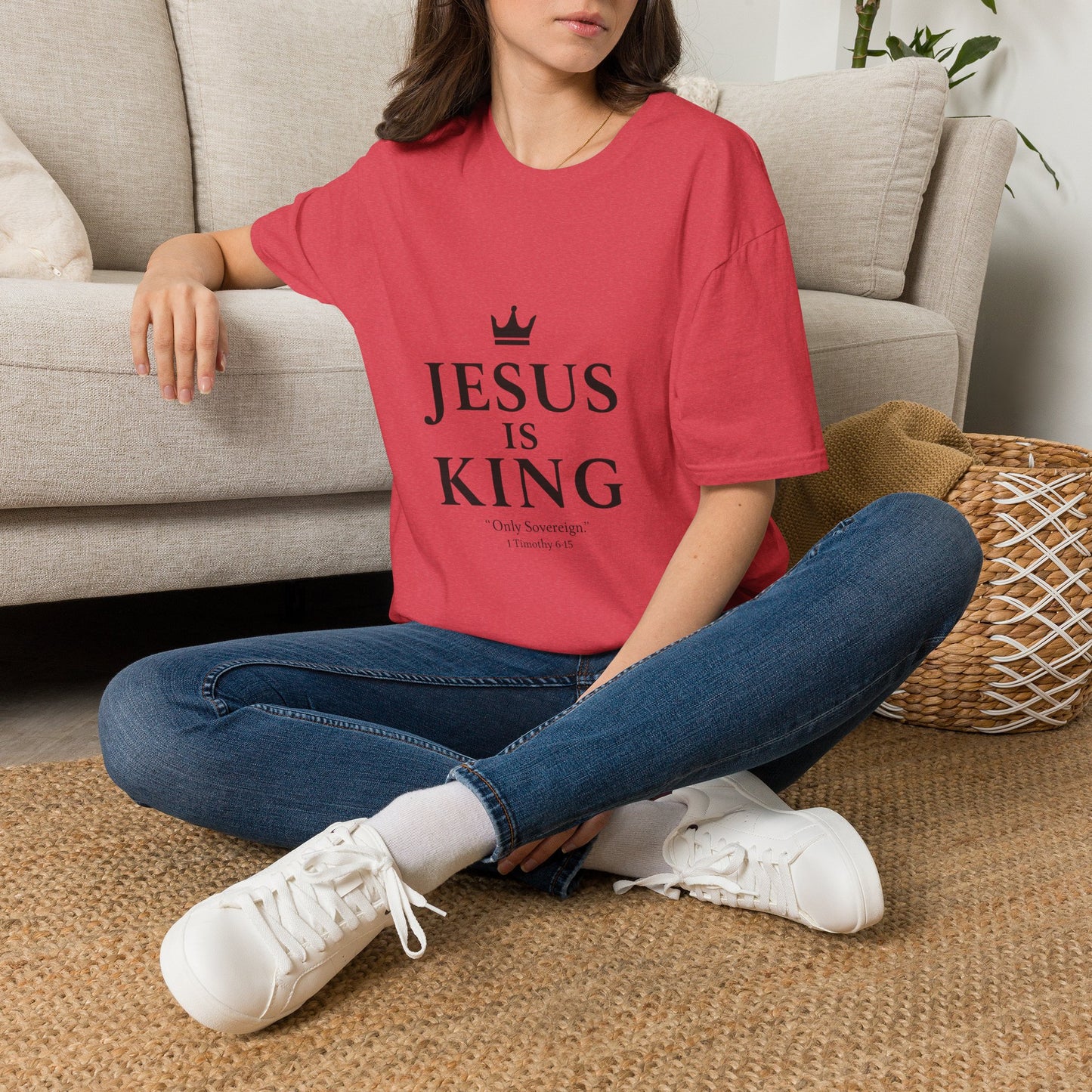 Jesus Is King Crown T-Shirt | Christian Faith Apparel