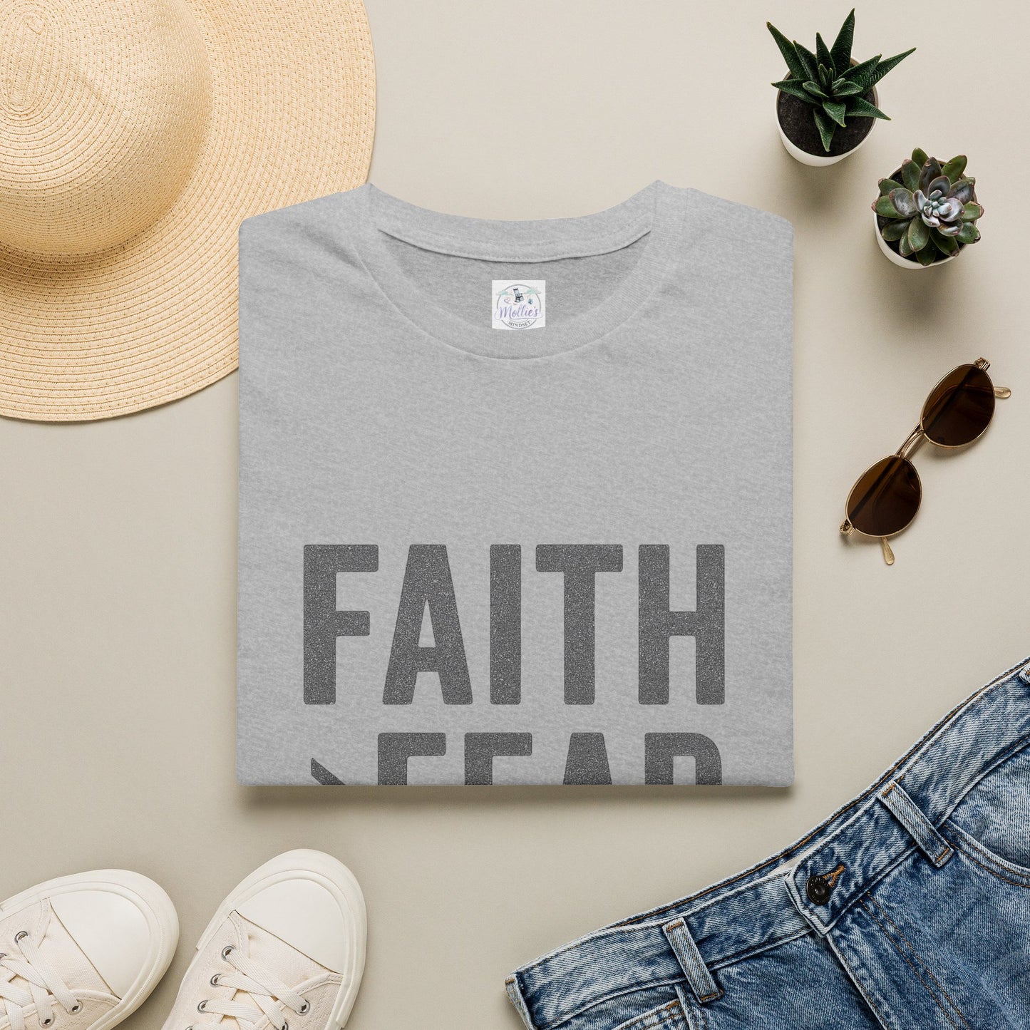 "Faith Over Fear" T-Shirt | Inspirational Christian Tee