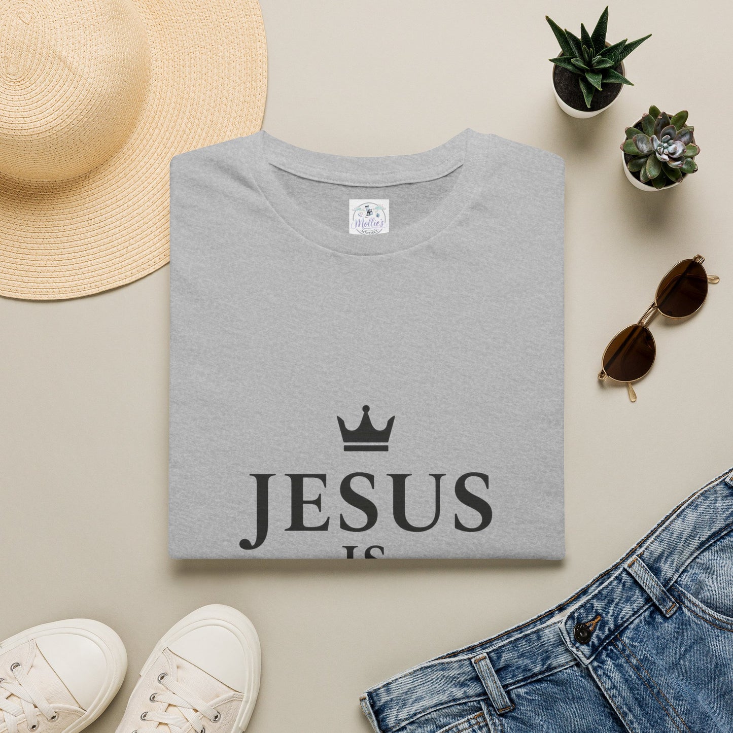 Jesus Is King Crown T-Shirt | Christian Faith Apparel