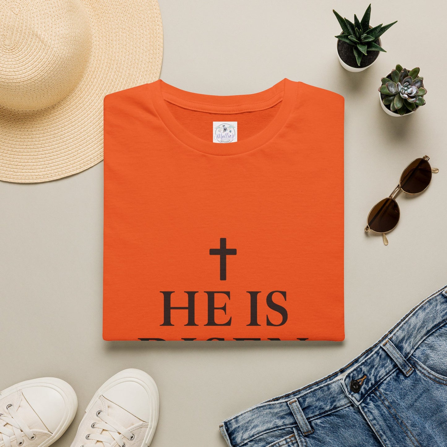 "He Is Risen" T-Shirt | Inspirational Christian Resurrection Tee