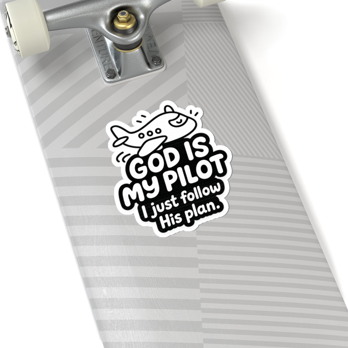 God Is My Pilot Airplane Sticker | Christian Aviation Vinyl Decal
