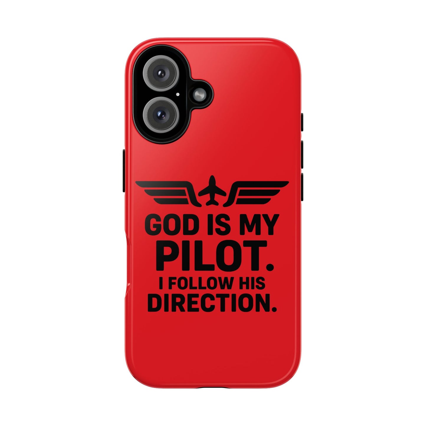 God Is My Pilot iPhone Case | Religious Aviator Phone Case