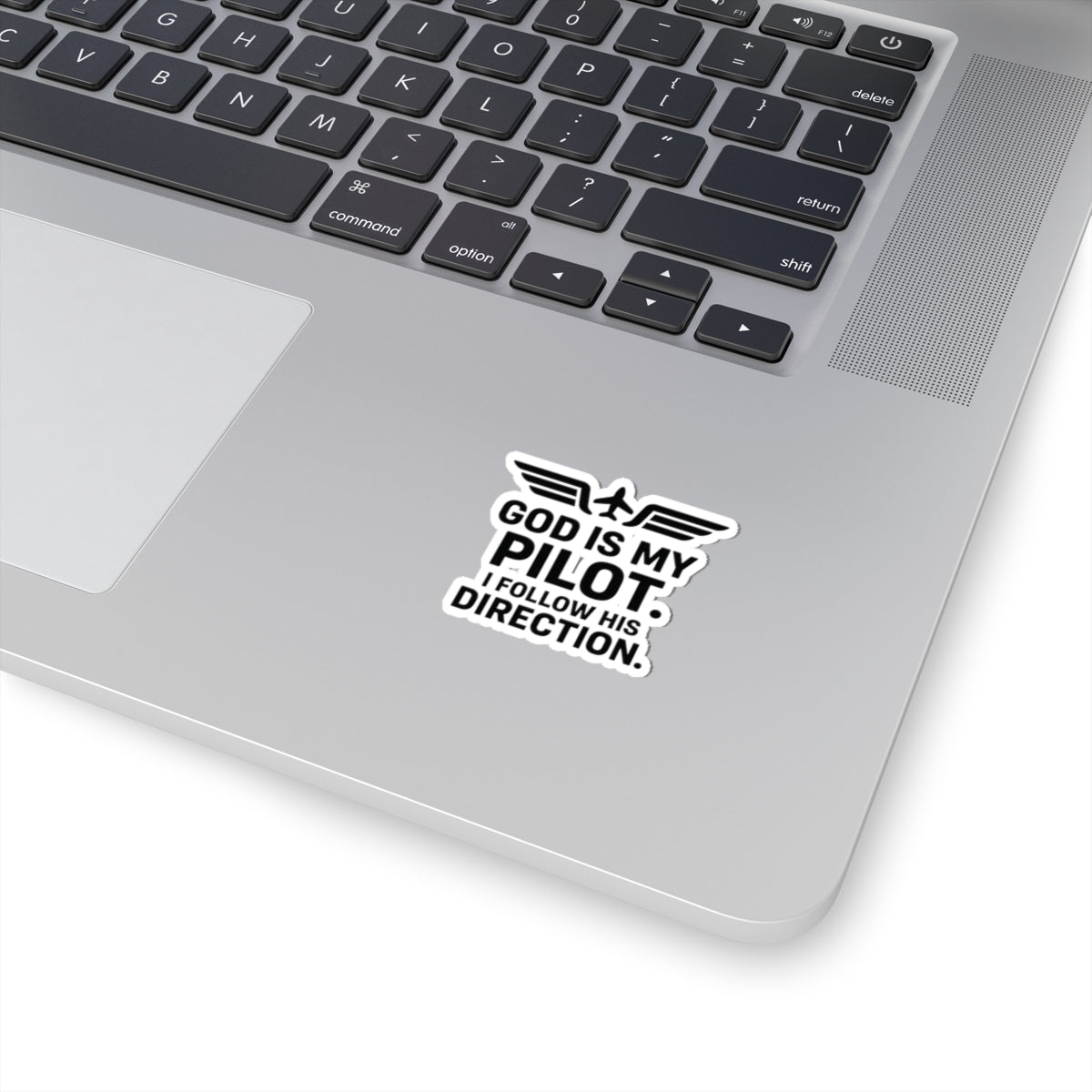 God Is My Pilot Sticker | Faith Aviation Decal | Christian Plane Quote