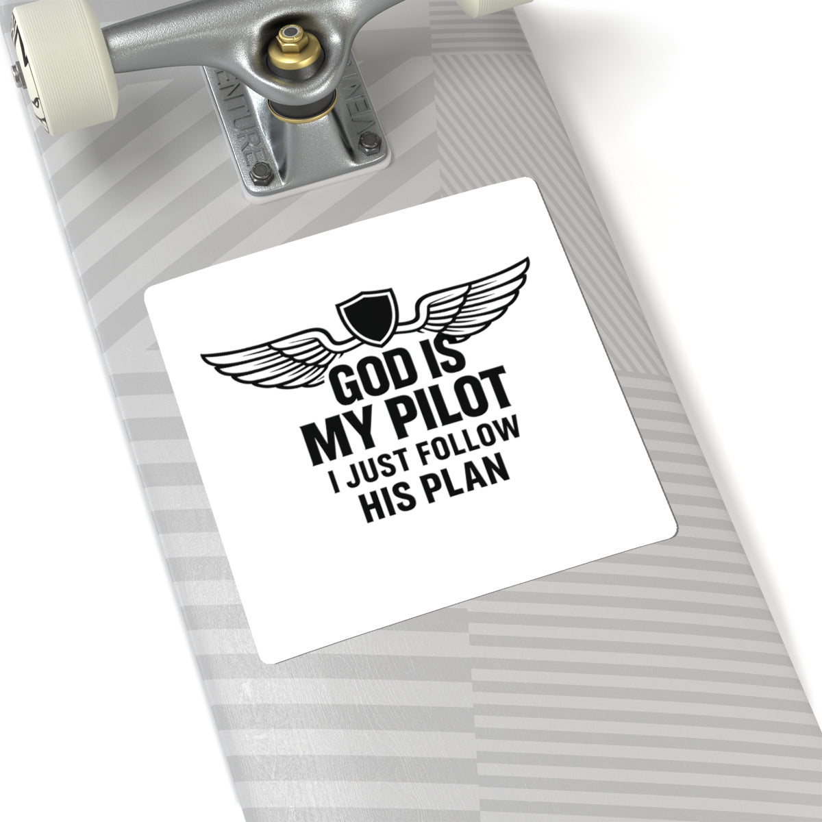 God Is My Pilot Sticker