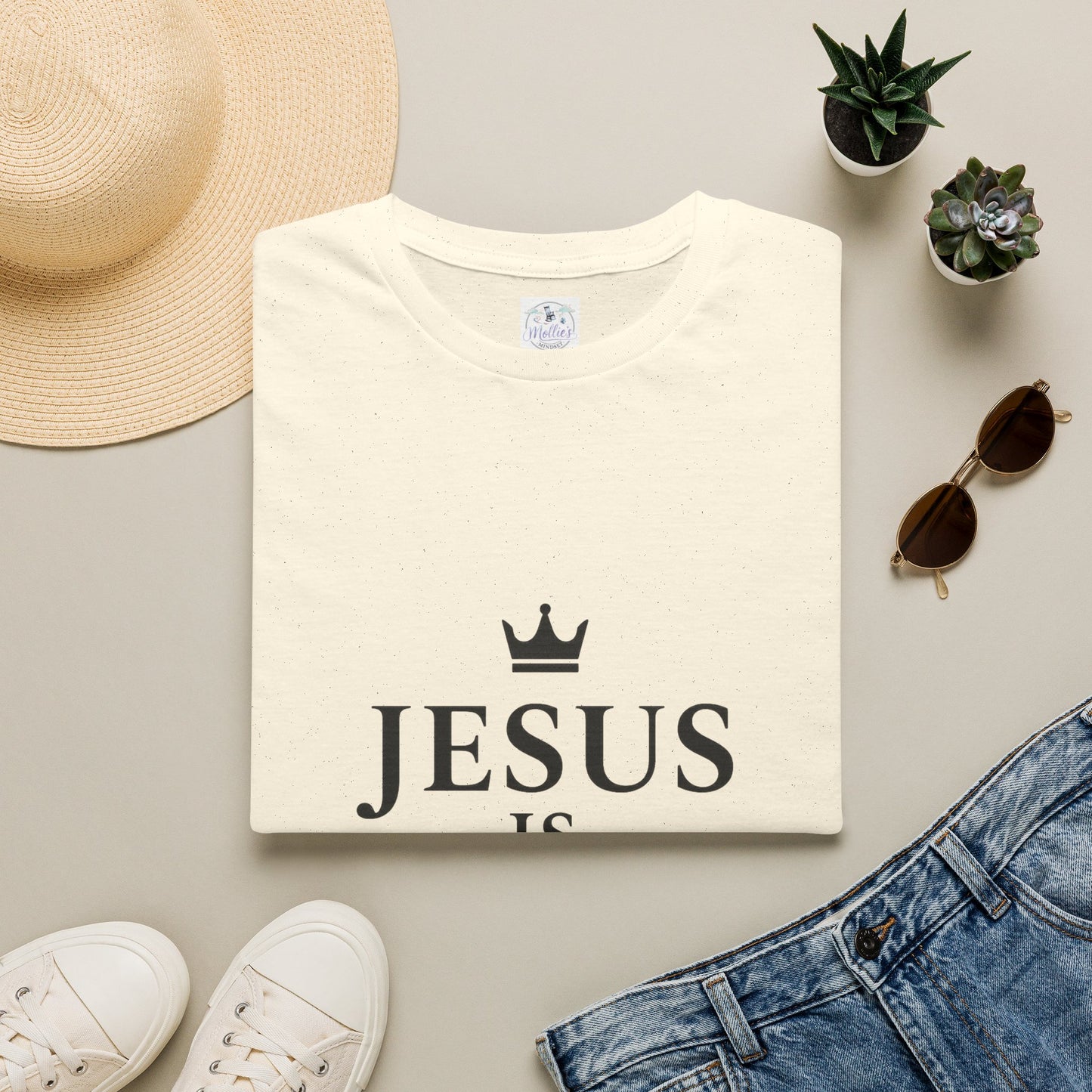 Jesus Is King Crown T-Shirt | Christian Faith Apparel