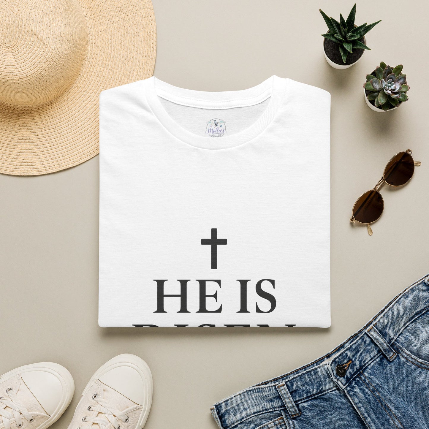 "He Is Risen" T-Shirt | Inspirational Christian Resurrection Tee