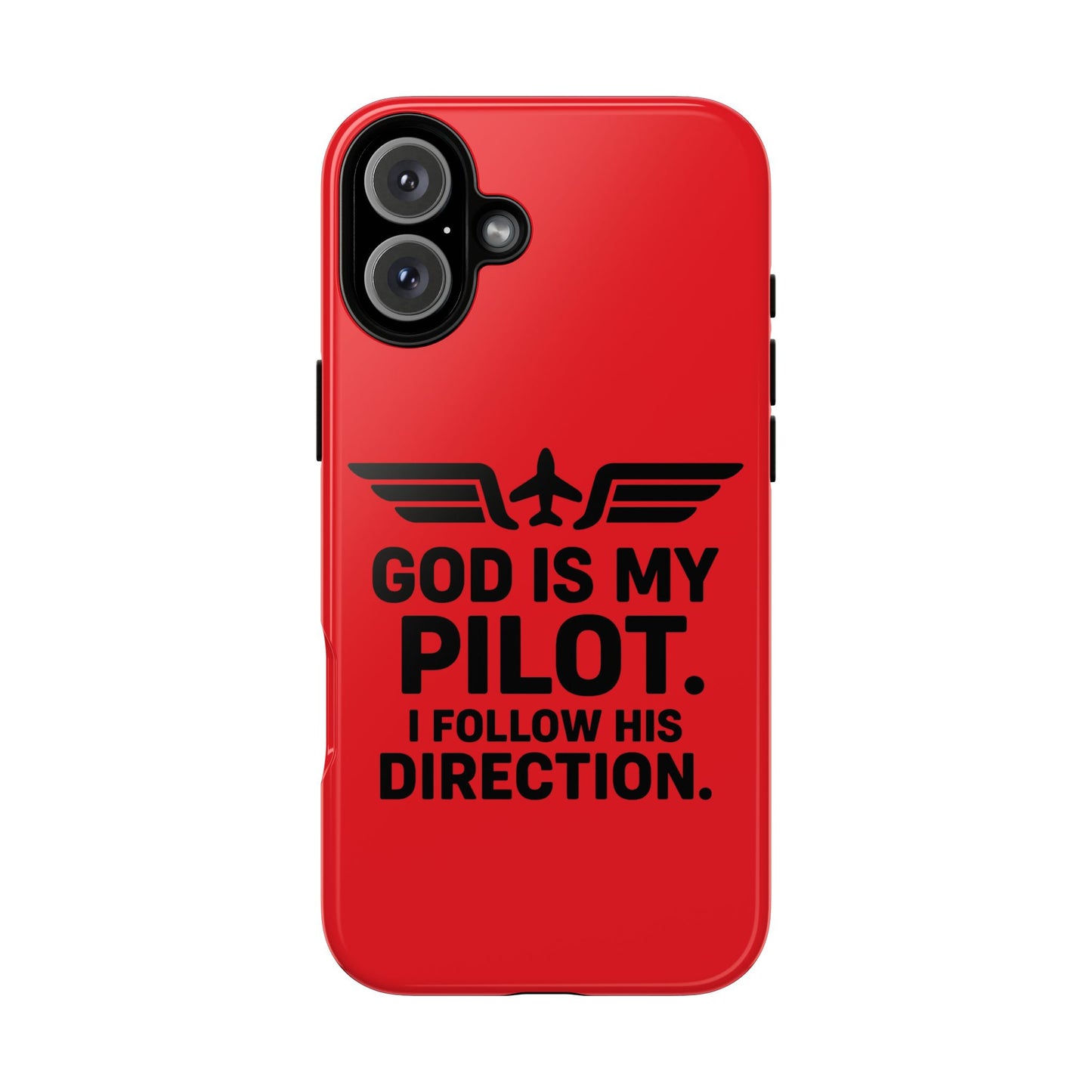 God Is My Pilot iPhone Case | Religious Aviator Phone Case