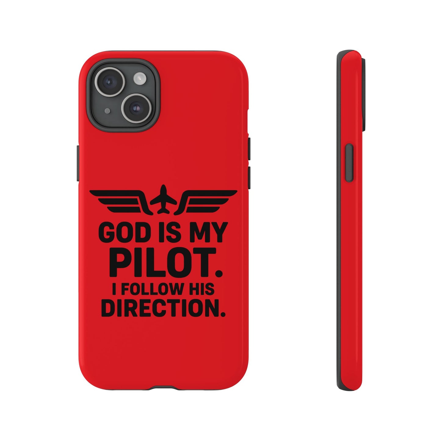 God Is My Pilot iPhone Case | Religious Aviator Phone Case
