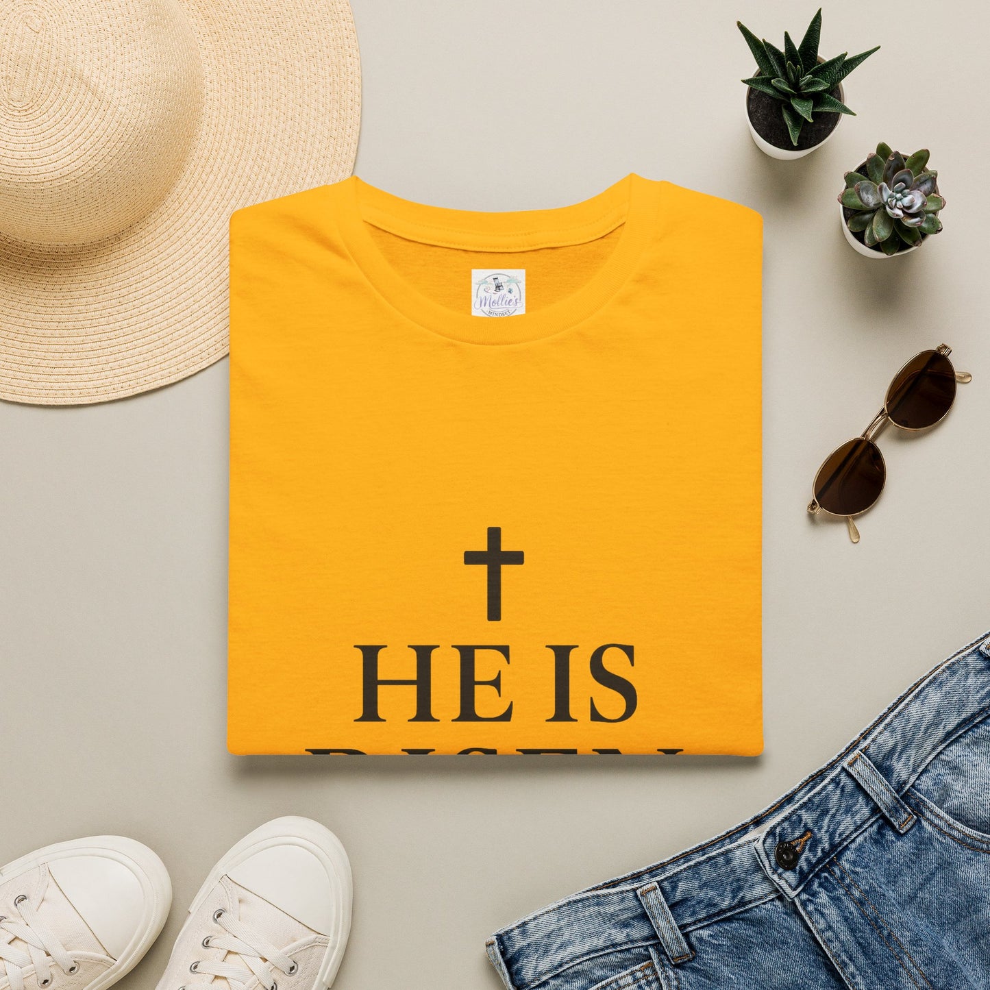 "He Is Risen" T-Shirt | Inspirational Christian Resurrection Tee