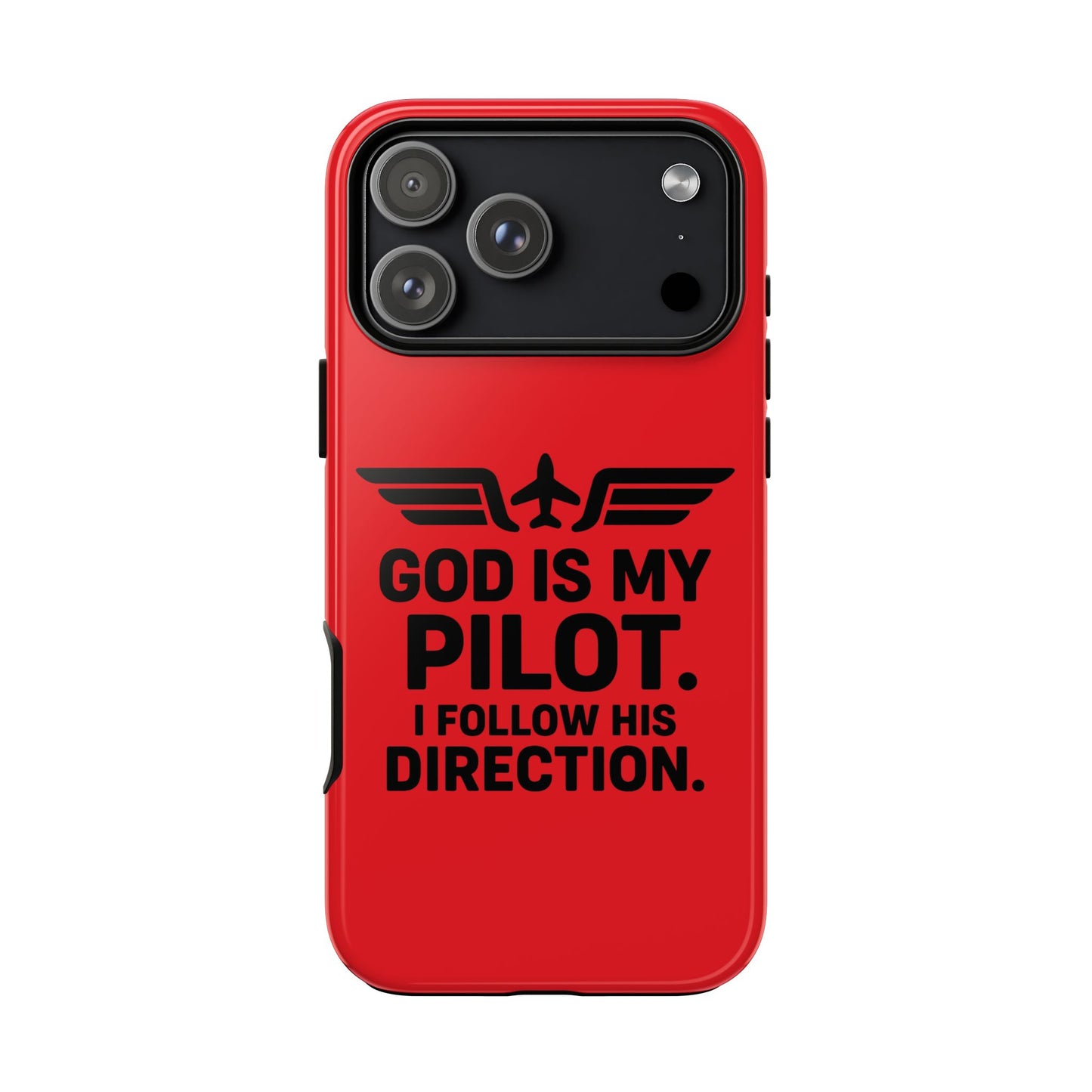 God Is My Pilot iPhone Case | Religious Aviator Phone Case