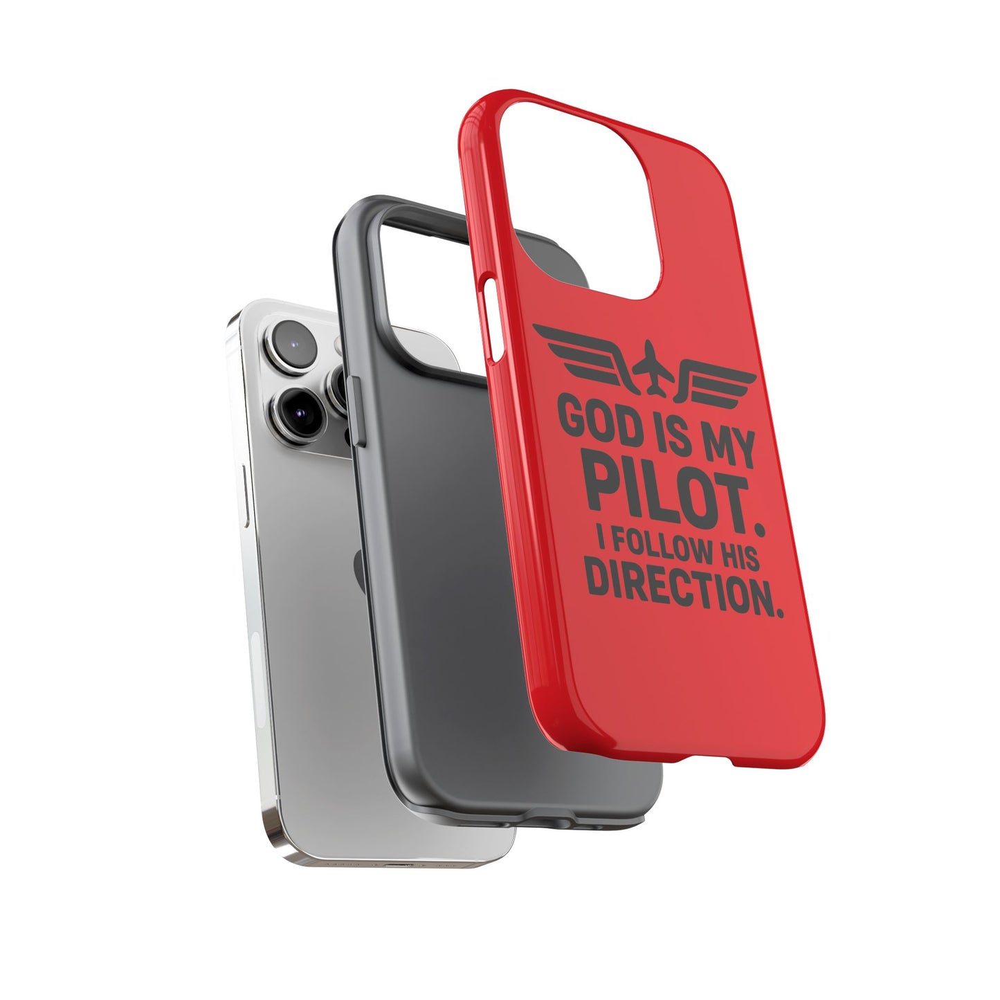 God Is My Pilot iPhone Case | Religious Aviator Phone Case