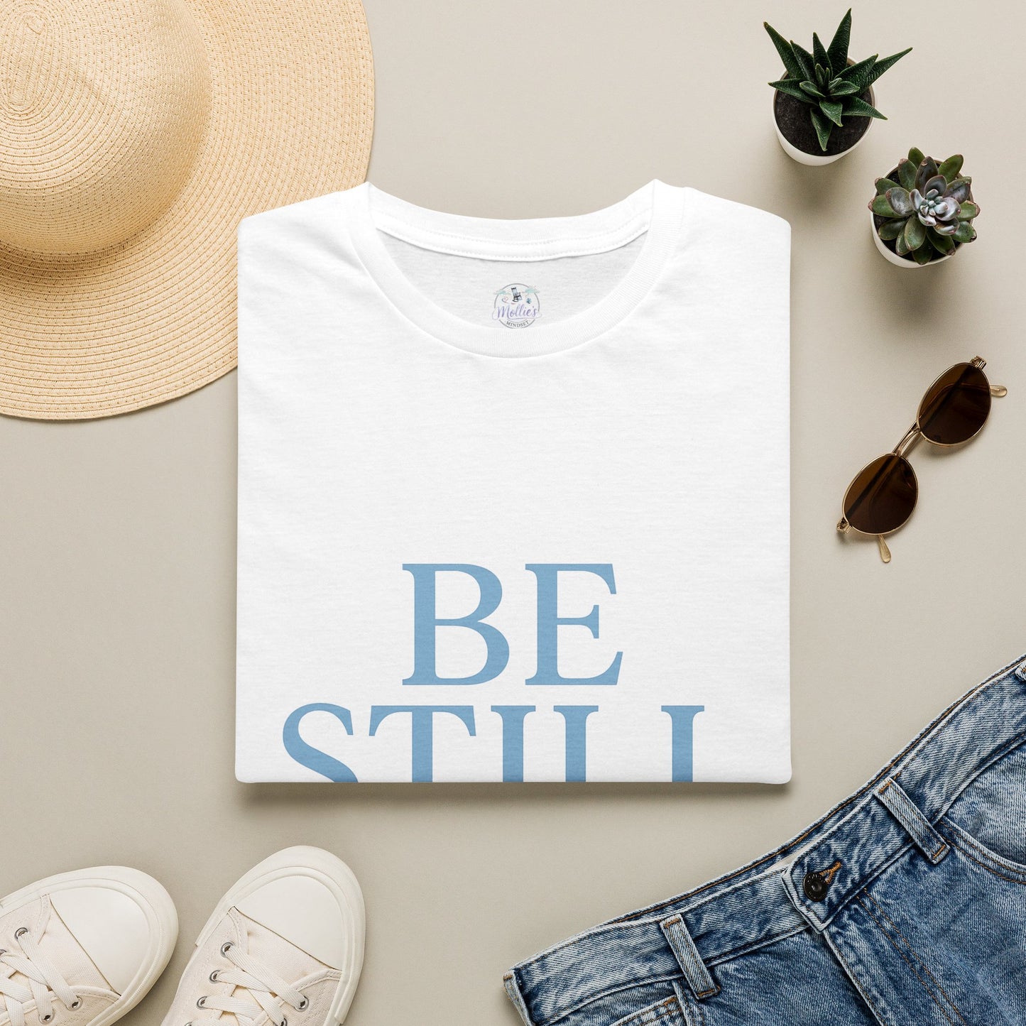 "Be Still" Inspirational T-Shirt | Christian Scripture Tee | Faith & Peace Shirt