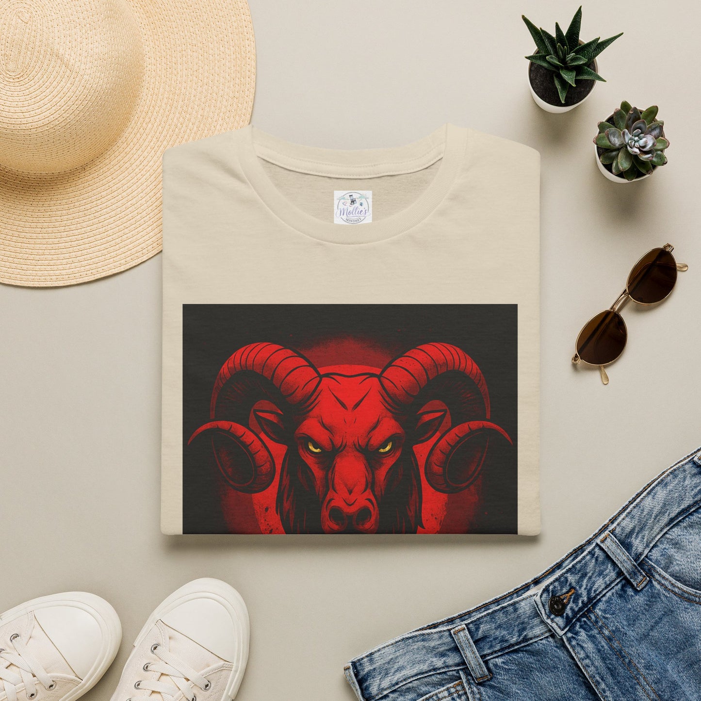 Unapologetically Aries Ram T-Shirt – Bold Zodiac Graphic Tee