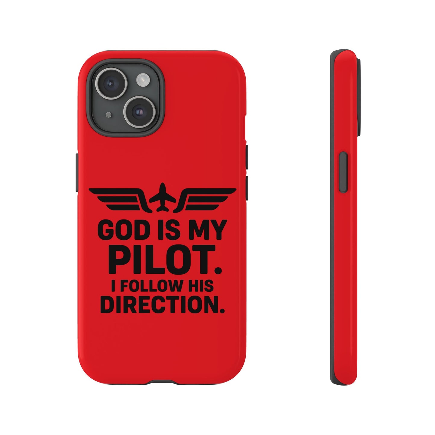 God Is My Pilot iPhone Case | Religious Aviator Phone Case